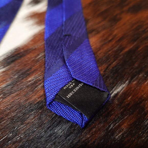 Banana Republic Blue Striped Silk Tie - Picture 4 of 4